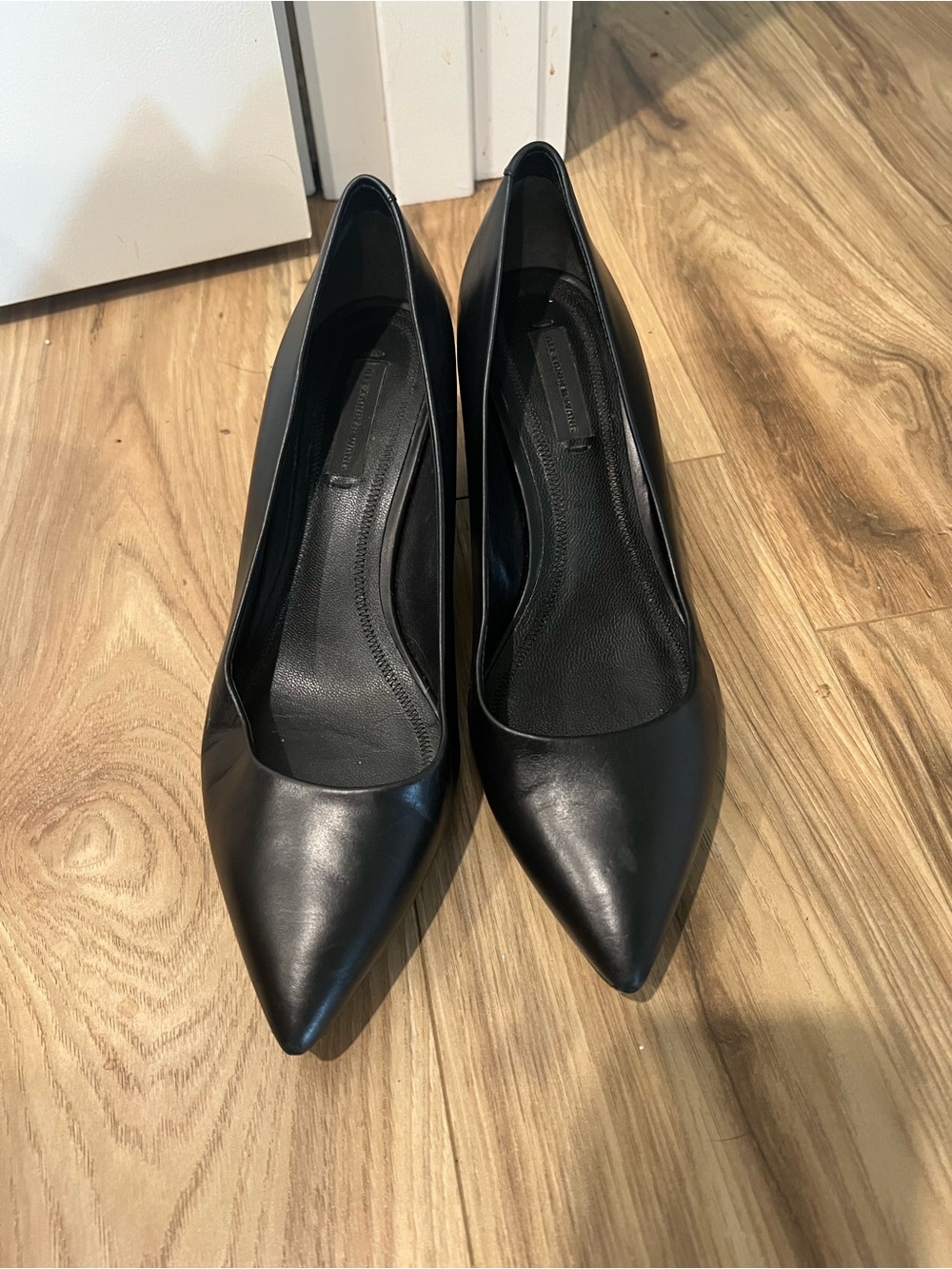 Alexander Wang Black Pointed-Toe Women's Pumps